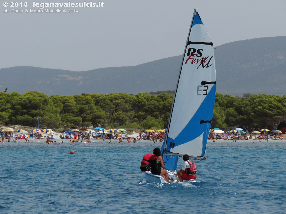 LNI Sulcis - Porto Pino, agosto 2014, corsi vela LNI Sulcis
