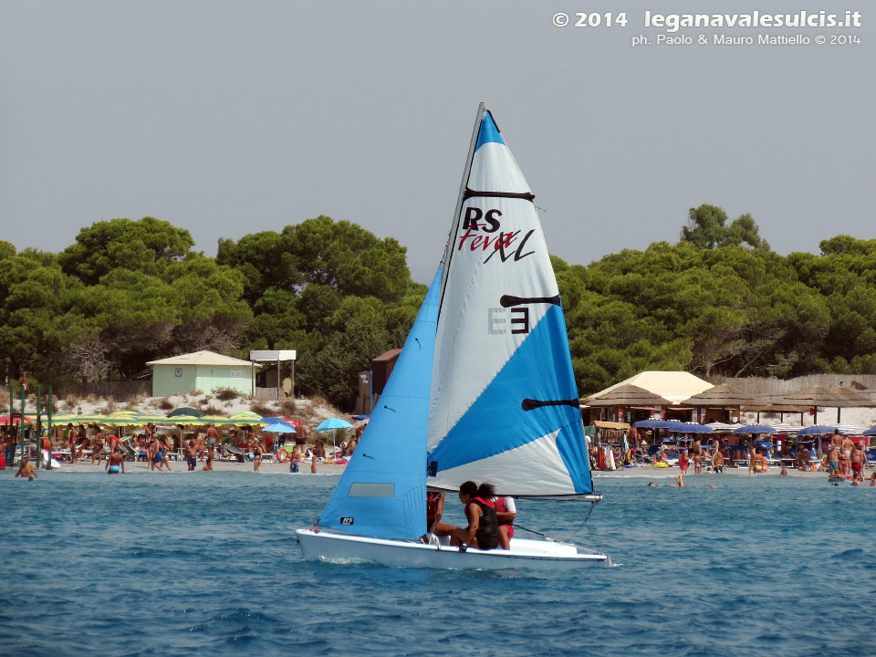 LNI Sulcis - Porto Pino, agosto 2014, corsi vela LNI Sulcis
