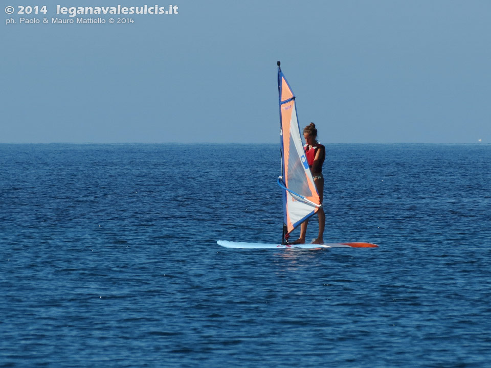 LNI Sulcis - Porto Pino, agosto 2014, corsi windsurf LNI Sulcis
