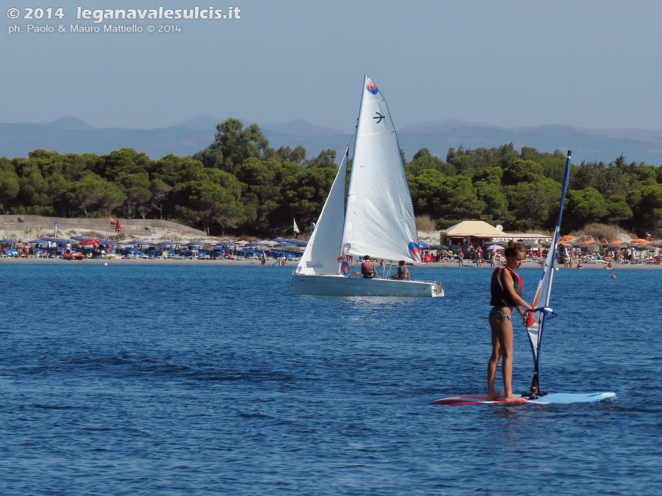 LNI Sulcis - Porto Pino, agosto 2014, corsi vela e windsurf LNI Sulcis
