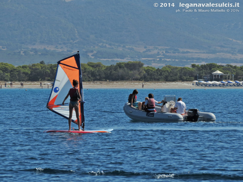 LNI Sulcis - Porto Pino, agosto 2014, corsi vela e windsurf LNI Sulcis
