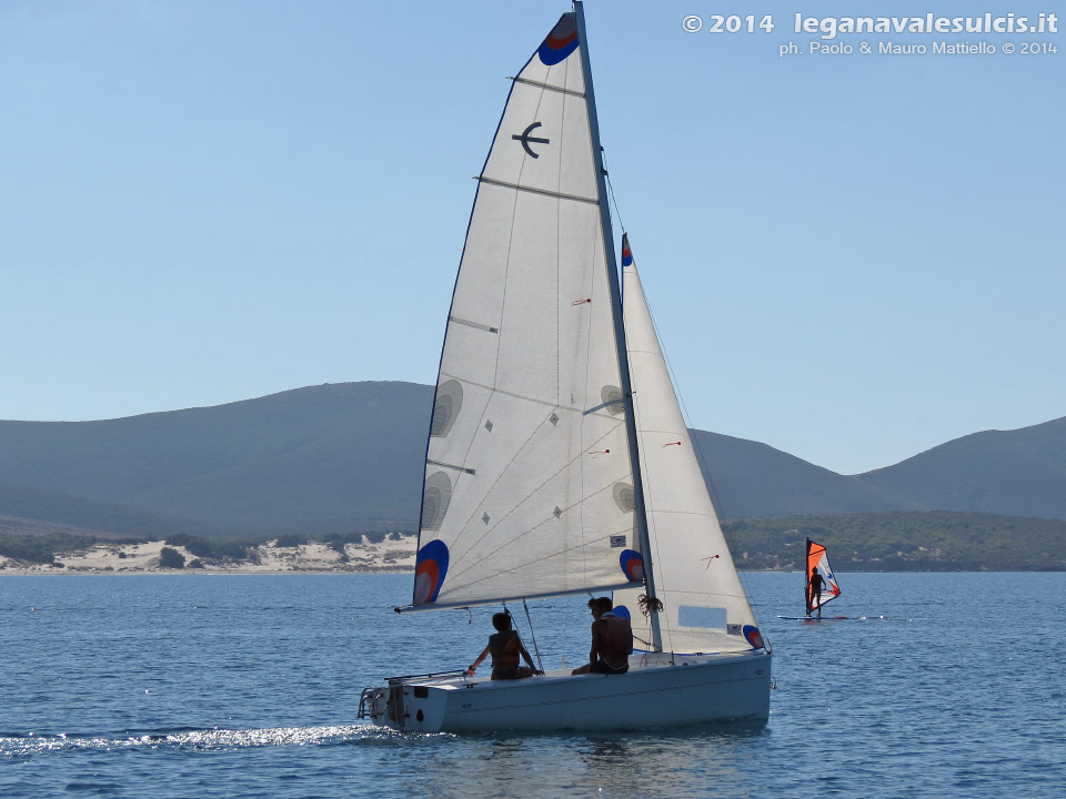 LNI Sulcis - Porto Pino, agosto 2014, corsi vela e windsurf LNI Sulcis
