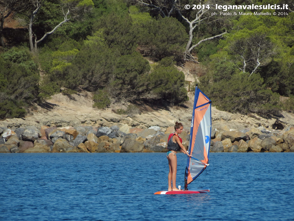 LNI Sulcis - Porto Pino, agosto 2014, corsi vela e windsurf LNI Sulcis
