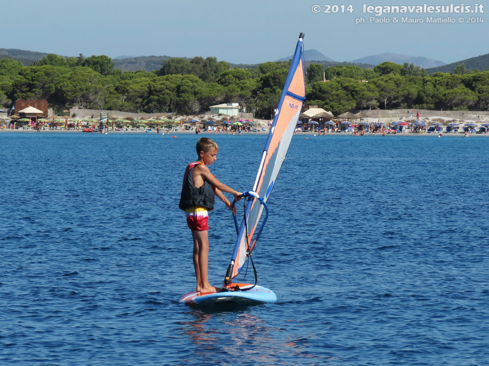 LNI Sulcis - Porto Pino, agosto 2014, corsi vela e windsurf LNI Sulcis
