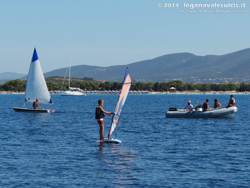 LNI Sulcis - Porto Pino, agosto 2014, corsi vela e windsurf LNI Sulcis
