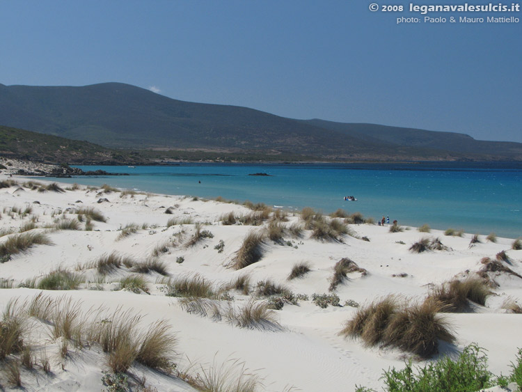 Porto Pino - Dune - 2008, verso S'Arrespiglia e Cala Piombo