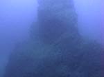 Porto Pino foto subacquee - 2012 - Enorme roccia sul fondo di Capo Teulada (sommit&agrave; una trentina di metri, base pi&ugrave; di 50)