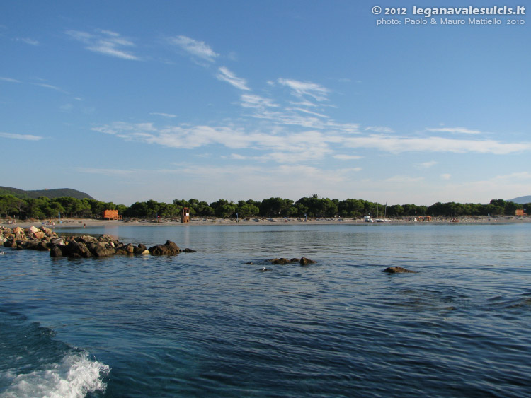 Porto Pino - 2010, prima spiaggia a fine stagione (metà settembre)