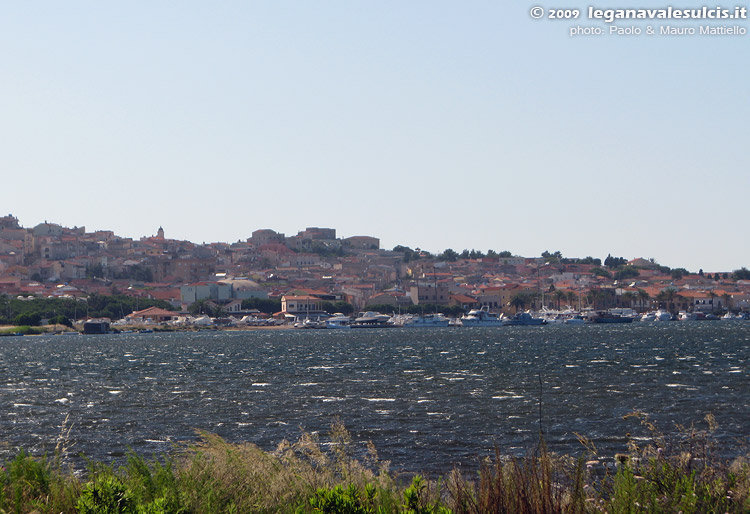 S.Antioco e laguna in una giornata di maestrale